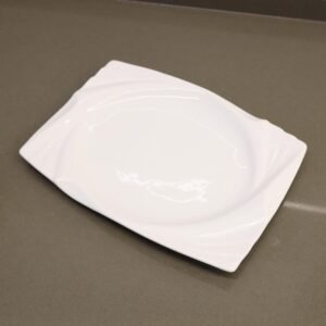 جاط بوسلان بتصميم شبه مستطيل حجم 30×22 سم لون ابيض