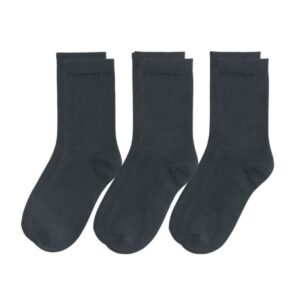 جرابات طويلة لون أسود للرجال (43-47 ) 3 أزواج