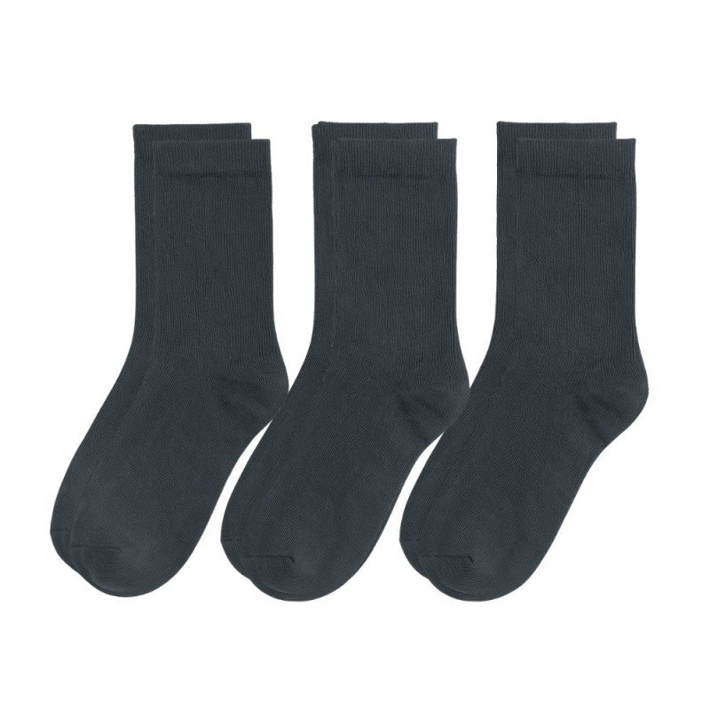 جرابات طويلة لون أسود للرجال (43-47 ) 3 أزواج