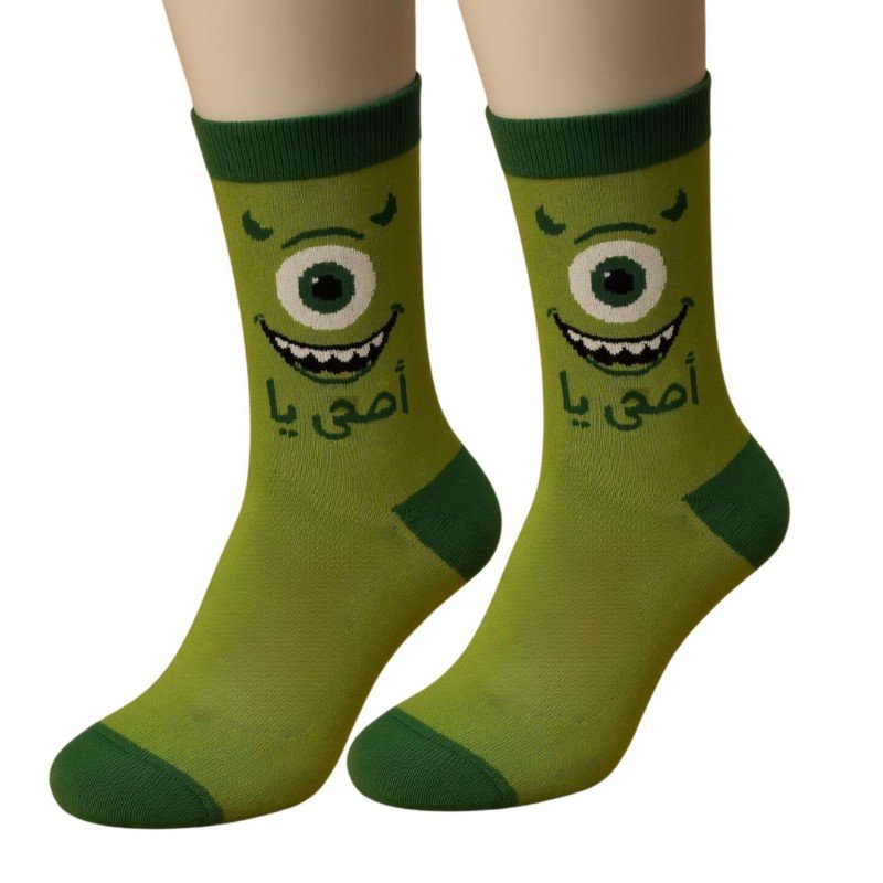 جوارب بتصميم اصحى (زوج واحد) للرجل لون أخضر