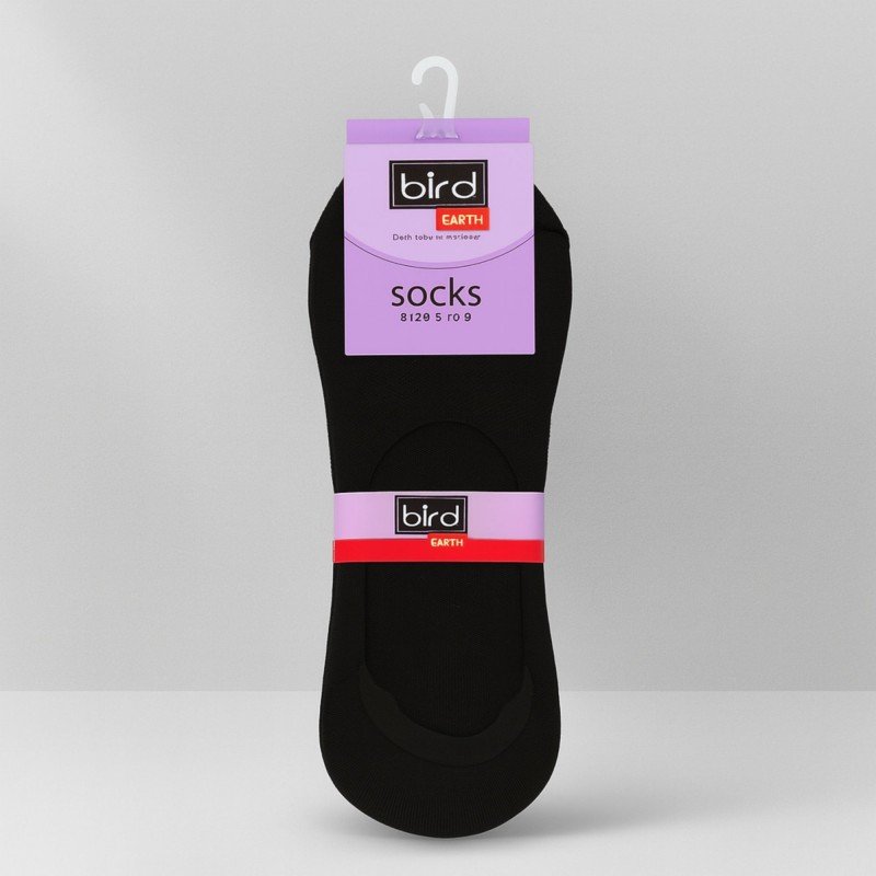 جوارب مخفية قطن بيرد من bird (2 زوجين) للنساء لون أسود