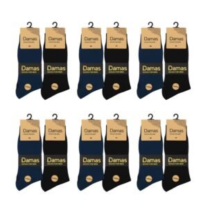 جوارب مُعطرة قصيرة الطول من Damas (12 زوج) للرجال بألوان متعددة
