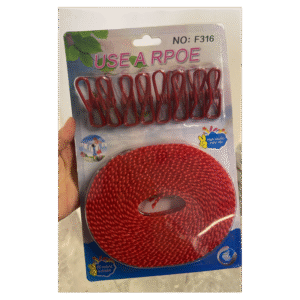 حبل غسيل مع ملاقط طول 5 متر