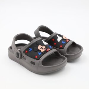 حذاء بتصميم ميكي ماوس للأطفال لون رمادي