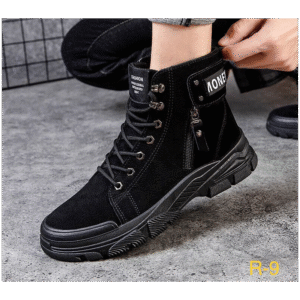 حذاء بسطار للرجال لون أسود