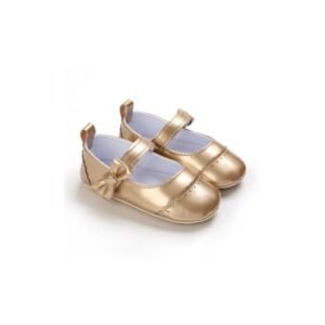 حذاء بناتي لون ذهبي