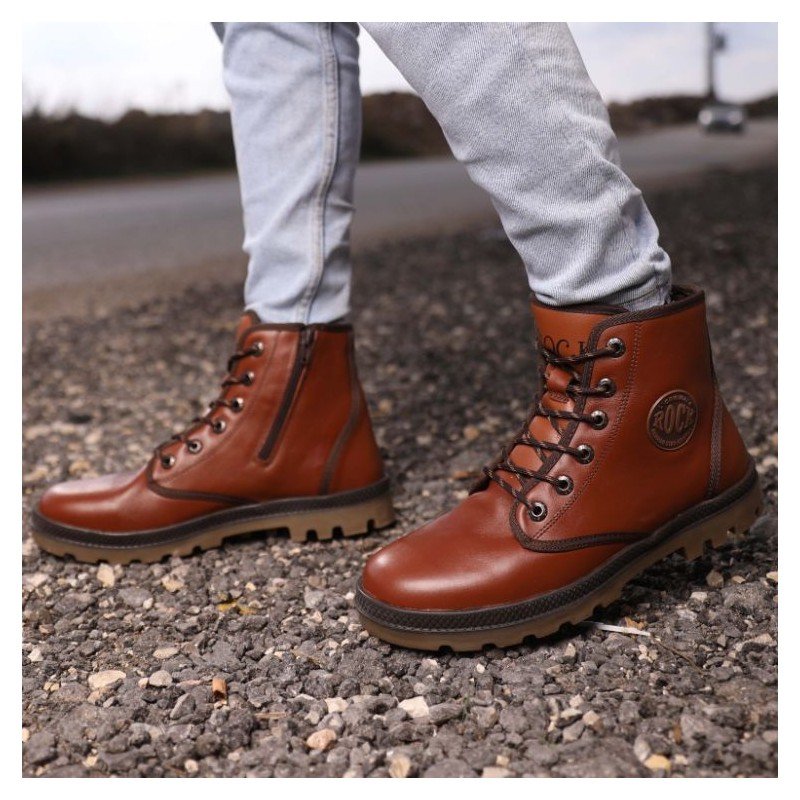 حذاء جلد شبابي من Rock