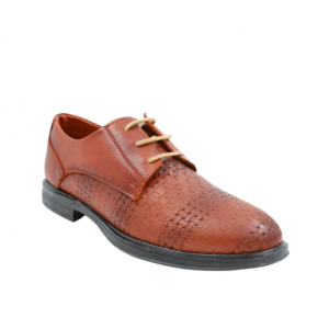 حذاء جلد طبيعي للرجال لون عسلي