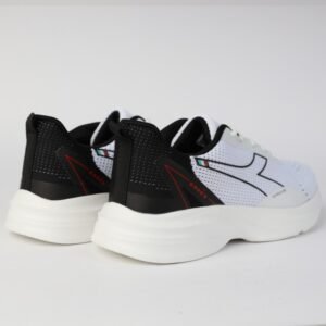 حذاء ديادورا كولتون للرجال لون أبيض وأسود ونعل أبيض - Diadora Men's Colton Shoes