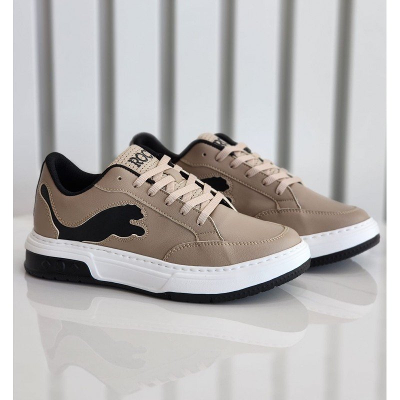 حذاء رياضي للرجال لون بيج