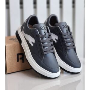 حذاء رياضي للرجال لون رمادي