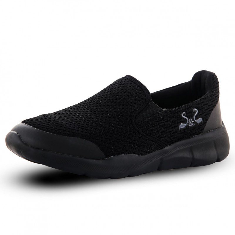 لون أسود حذاء سبورت Sole and Soul