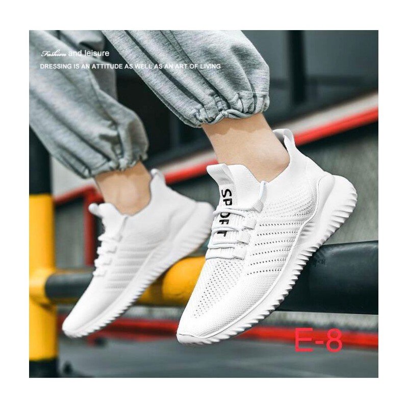 حذاء سبورت شبابي لون أبيض