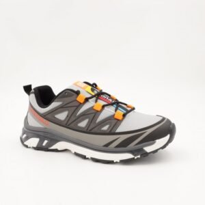 حذاء سبورت محير لون رمادي وبرتقالي
