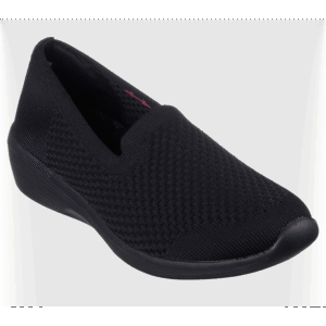 حذاء سكيتشرز آريا- كليير سكيز للنساء لون أسود ونعل أسود- Skechers Women's Arya - Clear Skies Shoes