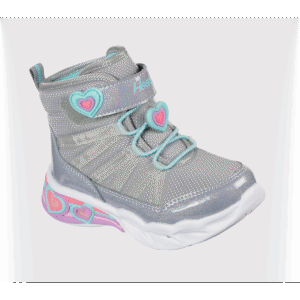 حذاء سكيتشرز اس لايت سويت هارت للأطفال لون سكني-Skechers S Lights: Sweetheart Lights - Love to Shine
