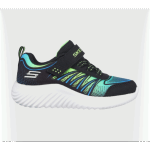 حذاء سكيتشرز باوندر -زاتك للأطفال لون أسود وأزرق ورمادي Skechers Kids' Bounder - Zatic Shoes