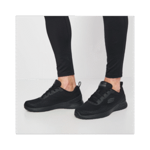 حذاء سكيتشرز سكيتش اير دياناميت بليتون للرجال لون أسود ونعل أسود- Skechers Men's Skech-Air Dynamight - Bliton Shoes