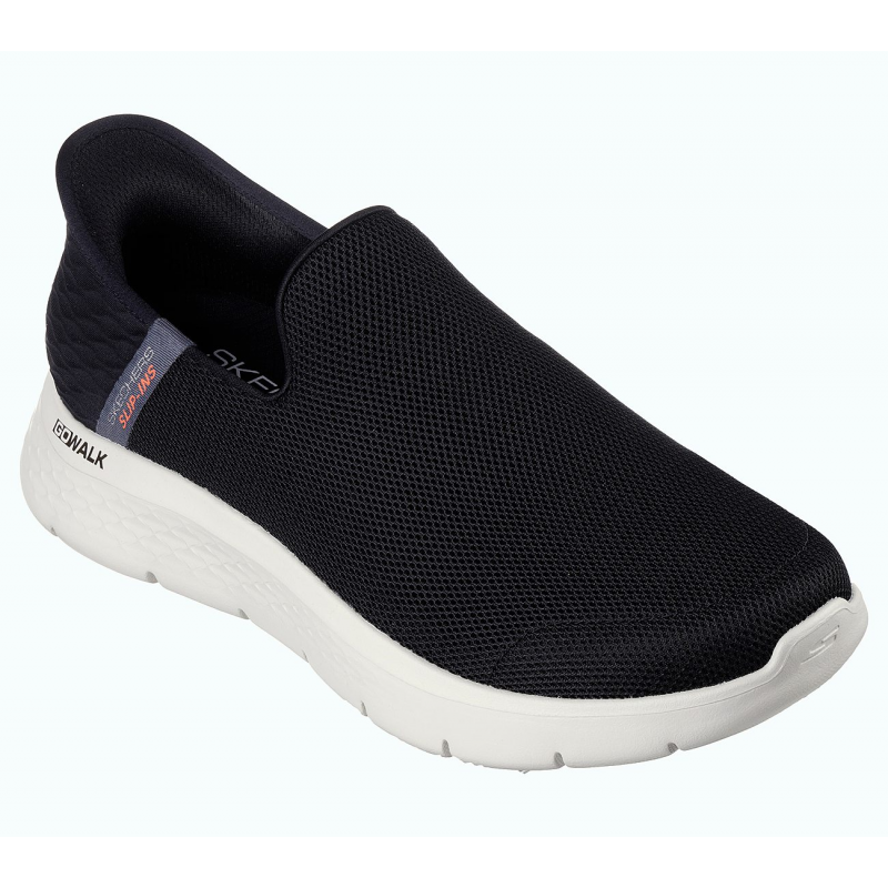 حذاء سكيتشرز سليب انس جو ووك فليكس نو هناد للرجال لون أسود وأبيض- Skechers Men's Slip-ins GOwalk Flex No Hands Shoes