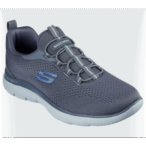 حذاء سكيتشرز سوميتس - تالو للرجال لون رمادي ونعل أبيض- Skechers Men's Summits - Tallo Shoes