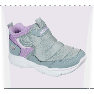 حذاء سكيتشرز فليس بلاست للأطفال لون رمادي وبنفسجي-Skechers Kids' Flex Blast Shoes