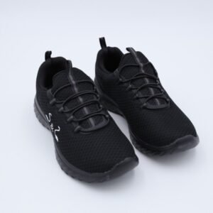 حذاء سول آند سول بأربطة للجنسين لون أسود