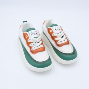 حذاء سول آند سول بأربطة للنساء لون أبيض وأخضر وبرتقالي