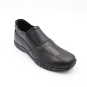 حذاء كاجوال جلد موديل 115/1G R من جولف اند هورس للرجال لون أسود