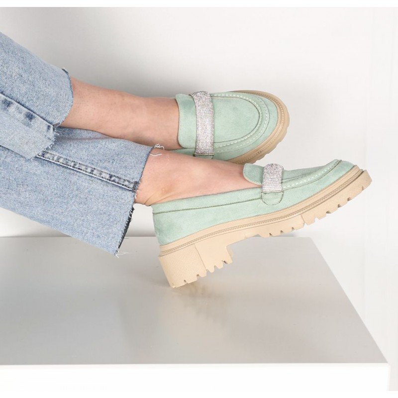 حذاء كاجيوال ستاتي لون اخضر من Sami Boutique