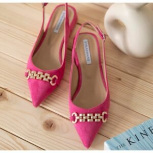 حذاء كعب للنساء لون فوشي من Sami Boutique