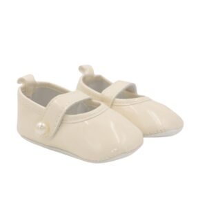 حذاء للأطفال لون بيج حديثي الولادة