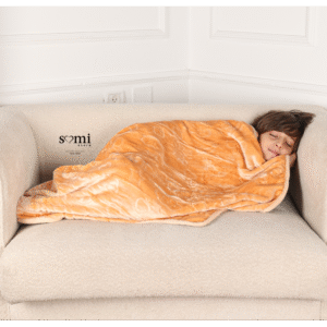 حرام فرو للأطفال حجم 96×110 سم لون عسلي