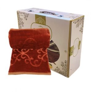 حرام مخمل حفر مجوز 220×240 سم لون أحمر