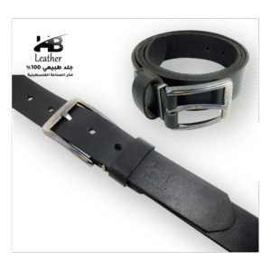 حزام رجالي جلد طبيعي
 عرض 4.2 لون اسود