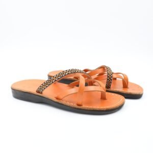 حفاية جلد طبيعي للنساء لون بيج