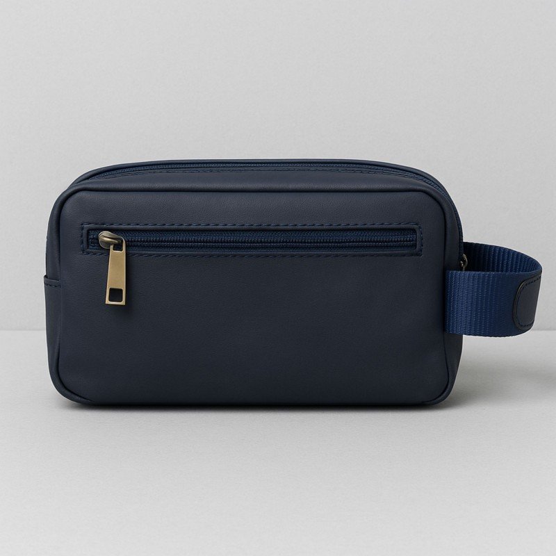 حقيبة كروس جلد حجم 22×14 سم لون كحلي