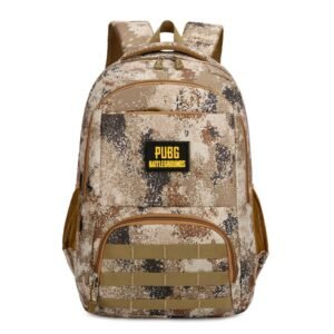 PUBG Tactical Backpack - شنطة وحقيبة ظهر لعبة بابجي متعددة الاستخدام للأعمال وللمدارس لون صحراوي مموه