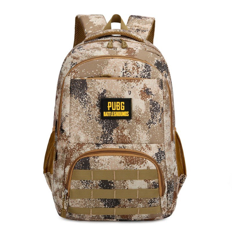 PUBG Tactical Backpack - شنطة وحقيبة ظهر لعبة بابجي متعددة الاستخدام للأعمال وللمدارس لون صحراوي مموه