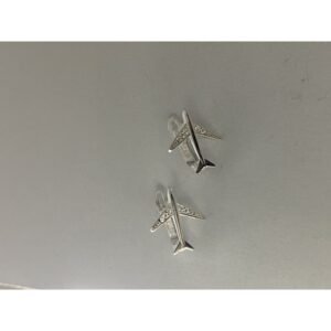 حلق فضة الطائرة عيار 925