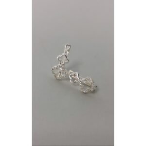 حلق فضة فانكليف مفرغ عيار 925