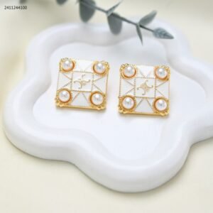 حلق لون ذهبي و ابيض من FJ مقاوم لتغير اللون كفالة سنتين ضد تغير اللون
