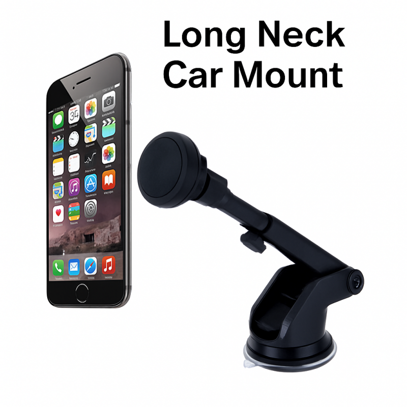 حمالة هاتف كبسة long neck one touch car mount