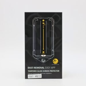 حماية شاشة متينة توفر حماية عالية ووضوح ونقاء للشاشة مع قطعة مخصصة للتركيب بسهولة واتقان ايفون 11+اكس ار