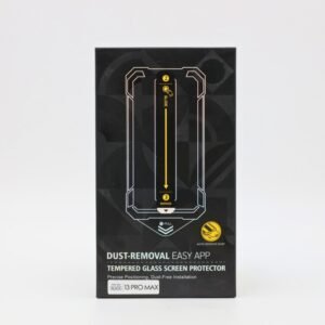 حماية شاشة متينة توفر حماية عالية ووضوح ونقاء للشاشة مع قطعة مخصصة للتركيب بسهولة واتقان ايفون 13 برو ماكس
