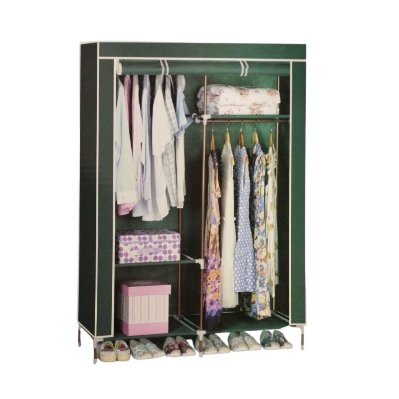 خزانة ملابس قماش قابله للتركيب حجم وسط 175×48×110 سم