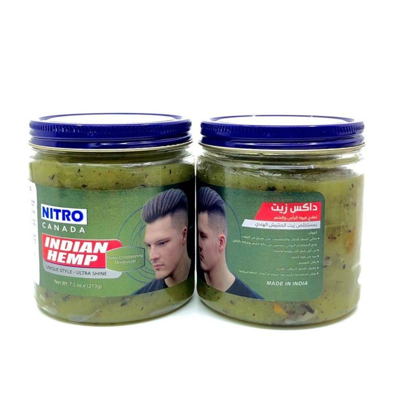 داكس زيت لعلاج فروة الرأس والشعر بمستخلص زيت الحشيش الهندي حجم 213 غم - Indian Hemp by NITRO