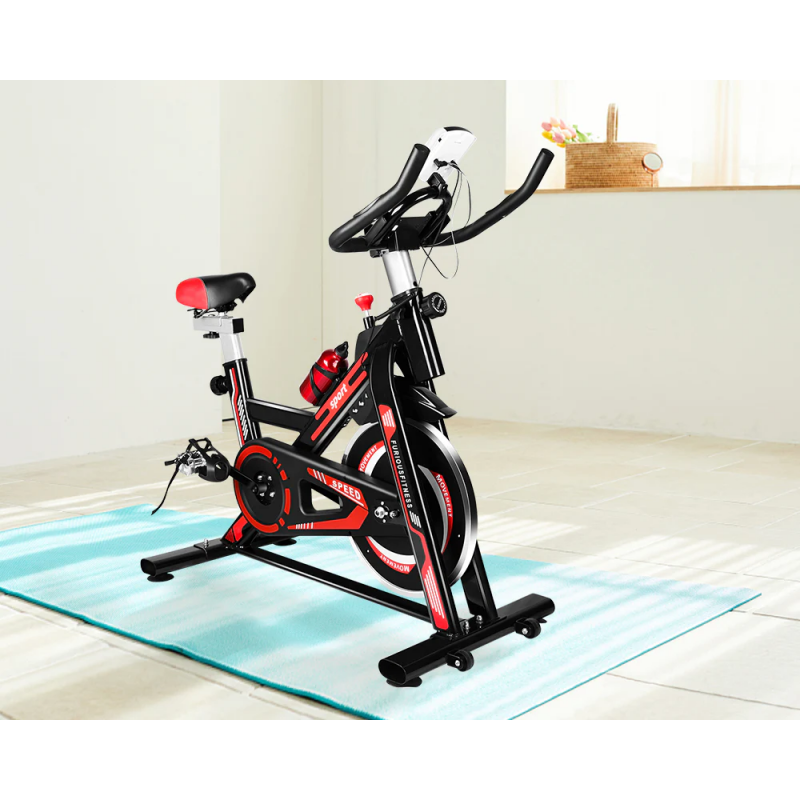 دراجة التمارين الرياضية لون أحمر