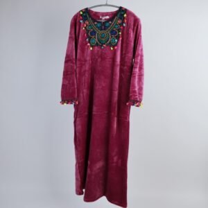 دشداشة فرو نسائية لون بنفسجي