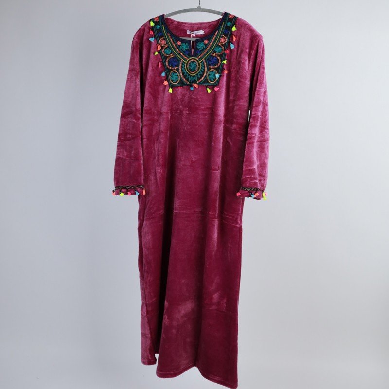 دشداشة فرو نسائية لون بنفسجي