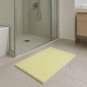 دعسة (سجادة حمام) مقاس 80×50 سم لون أصفر